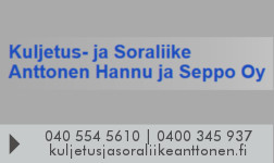 Kuljetus- ja soraliike Anttonen Hannu ja Seppo ky logo